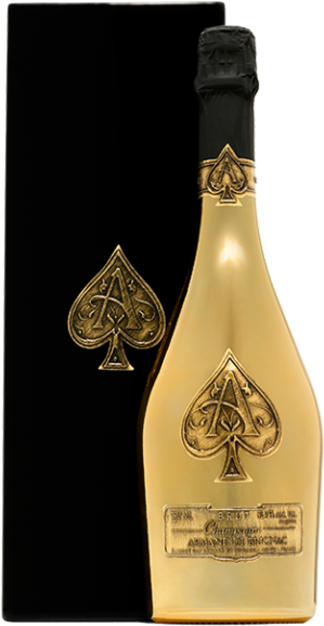 Special golden wine bottle image