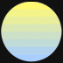 Yellow blue gradient icon